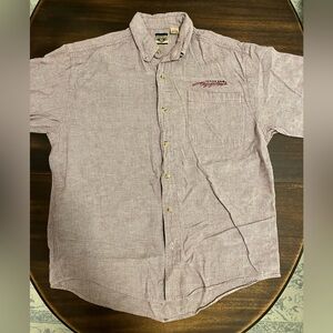 Vintage Texas A&M Red Oak Embroidered Short Sleeved Button Down - Sz  L